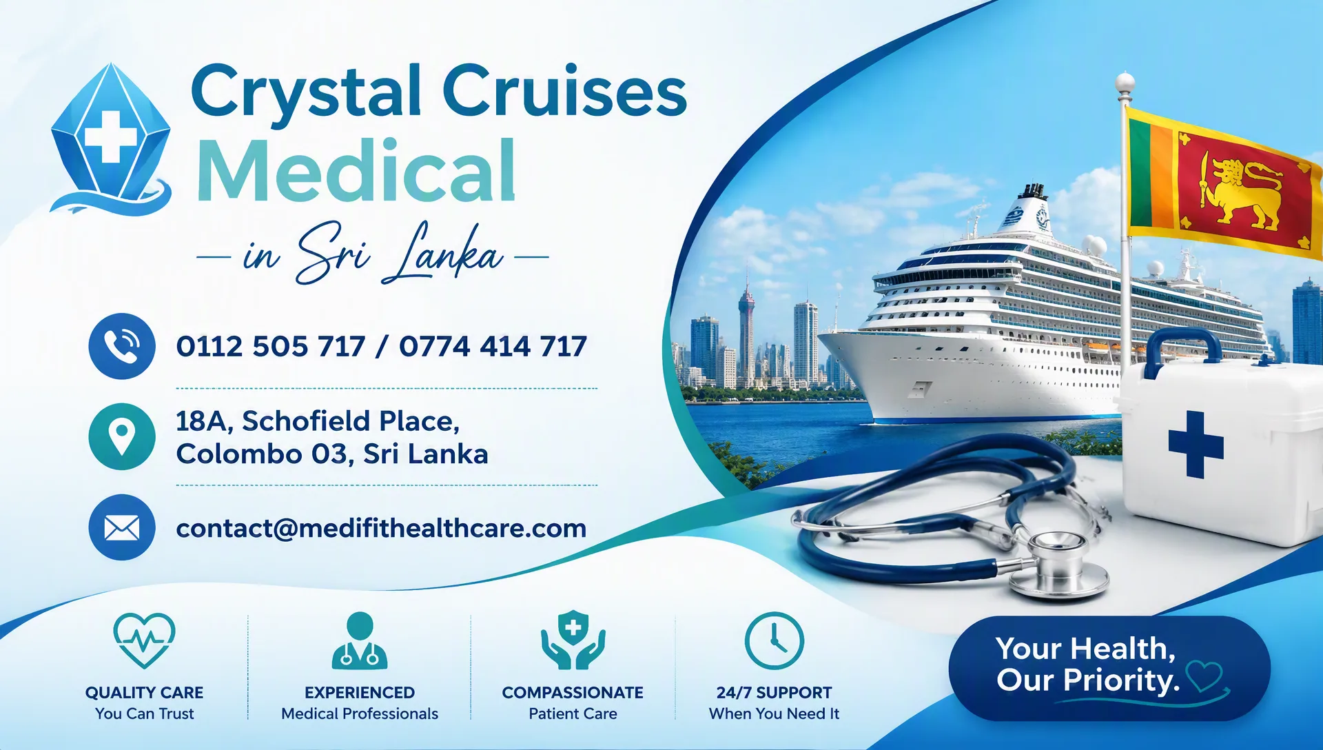Crystal Cruises Medical in Sri Lanka